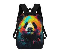 sinyumoney Neon Panda Zaino Scolastico Stampato in 3D, Borse Scolastiche Per Ragazzi E Ragazze, Zaino Per Laptop Per Bambini/studenti/adulti 17inch