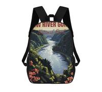 sinyumoney New River Gorge National Park Zaino, Zaino Per Bambini, Borsa Scolastica Per Studenti, Zaino Per Libri, Borsa Scolastica Stampata in 3D Per Ragazzi E Ragazze 17inch