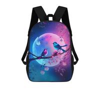 sinyumoney Night Sky Birds Romance Zaino Scolastico Per Bambini, Stampato in 3D, Borsa Scolastica Alla Moda, Borsa Scolastica Casual Per Ragazzi, Studenti Delle Scuole Elementari E Medie 17inch