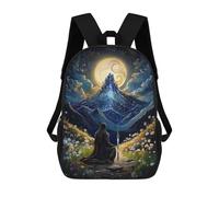 sinyumoney Night Sky Fantasy Zaino Scolastico Alla Moda Per Studenti, Adatto A Ragazzi E Ragazze, Ideale Per Viaggi All'aperto E Attività Ricreative. 17inch