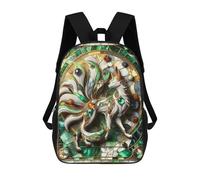 sinyumoney Nine Tailed Fox Kitsune Zaino Scolastico Zaino Per Ragazze E Ragazzi Zaini Di Grande Capacità Zaino Per Bambini Borse Scolastiche Leggere Per Bambini E Studenti 17inch