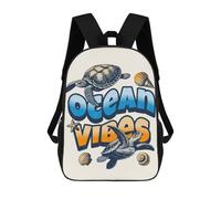 sinyumoney Ocean Sea Turtle Zaini Per Bambini Zaino Scolastico Borsa Scolastica Stampata in 3D Borsa Scolastica Per Ragazzi Studenti Delle Scuole Elementari E Medie 17inch