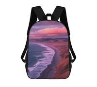 sinyumoney Ocean Waves Sunset Zaino Scolastico Per Bambini, Zaino Casual Da Viaggio Per Ragazzi E Ragazze, Zaino Da Giorno Di Grande Capacità 17inch