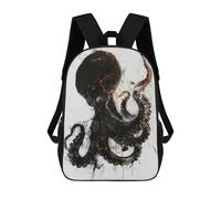 sinyumoney Octopus Watercolor Art Zaini Scolastici Stampati in 3D Zaini Scolastici Alla Moda Per Bambini Zaini Per Ragazzi Per Studenti Delle Scuole Medie 17inch