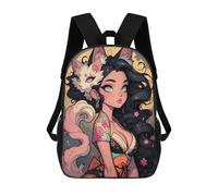 sinyumoney Open Road Adventure - Zaino scolastico con stampa 3D, per bambini, stile casual e alla moda, ideale per viaggi e studi., Stile: 14., 17"