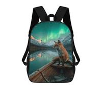 sinyumoney Open Road Adventure - Zaino scolastico con stampa 3D, per bambini, stile casual e alla moda, ideale per viaggi e studi., Stile-16, 17"