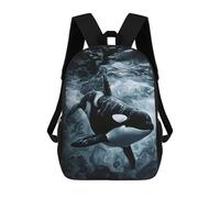 sinyumoney Orca in The Ocean Painting Zaino Impermeabile Da Viaggio, Borsa Per Computer Per Campus, Viaggi All'aperto, Sport 17inch