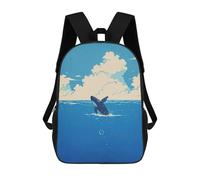 sinyumoney Orca Whale Breaching Ocean Surface Zaino Scolastico Zaino Per Ragazze E Ragazzi Zaini Di Grande Capacità Zaino Per Bambini Borse Scolastiche Leggere Per Bambini E Studenti 17inch
