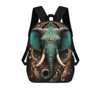 sinyumoney Ornate Elephant Artwork Zaino Scolastico, Zaino Per Libri, Zaini Per Bambini Stampati in 3D, Zaini Per Bambini, Zaini Scolastici Per Bambini, Zaini Da Viaggio 17inch