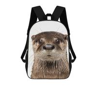 sinyumoney Otter Face Zaini Casual Per Bambini, Borse Scolastiche Per Ragazzi E Ragazze, Zaini Per Libri, Zaini 17inch