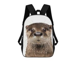 sinyumoney Otter Face Zaini Casual Per Bambini, Borse Scolastiche Per Ragazzi E Ragazze, Zaini Per Libri, Zaini 17inch