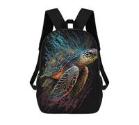 sinyumoney Paintsplash Sea Turtle Zaino, Borsa Scolastica Stampata in 3D, Borsa Per Il Pranzo Scolastico, Zaino Da Viaggio, Zaino Per Amici, Zaino Scolastico Per Ragazze E Ragazzi 17inch