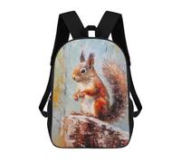sinyumoney Palette Squirrel Painting Zaino Scolastico Per Bambini, Borsa Scolastica Stampata in 3D Per Ragazzi, Studenti Delle Scuole Elementari E Medie 17inch