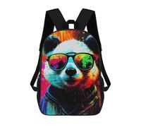 sinyumoney Panda PopArt Animal Zaini, Zaino Per Bambini, Borsa Scolastica Per Studenti, Zaini Da Viaggio Stampati in 3D, Zaino Accessorio Moda, Zaini Impermeabili Per Bambini 17inch