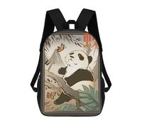 sinyumoney Panda Traditional Japanese Zaino Scolastico Per Bambini, Borsa Scolastica Stampata in 3D Per Ragazzi, Studenti Delle Scuole Elementari E Medie 17inch