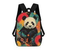 sinyumoney Panda Vinyl Art Zaini Per Bambini, Zaini Scolastici Personalizzati 3D Per Ragazzi E Ragazze, Zaini Scolastici Grandi, Zaini Casual Da Giorno 17inch