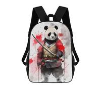 sinyumoney Panda Zaino Scolastico Stampato in 3D Per Bambini, Zaino Scolastico Casual Alla Moda Per Bambini Studenti 17inch