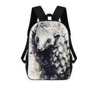 sinyumoney Pangolin Inked Mammal Zaini Casual Per Bambini, Borse Scolastiche Per Ragazzi E Ragazze, Zaini Per Libri, Zaini 17inch