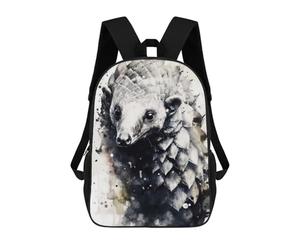 sinyumoney Pangolin Inked Mammal Zaini Casual Per Bambini, Borse Scolastiche Per Ragazzi E Ragazze, Zaini Per Libri, Zaini 17inch