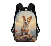 sinyumoney Pembroke Welsh Corgi Zaini, Zaino Per Bambini, Borsa Scolastica Per Studenti, Zaini Da Viaggio Stampati in 3D, Zaino Accessorio Moda, Zaini Impermeabili Per Bambini 17inch