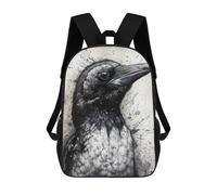 sinyumoney Penguin Beauty Watercolor Zaini Stampati in 3D, Borsa Scolastica Casual Per Bambini, Borsa Scolastica Alla Moda Per Ragazzi, Studenti Delle Scuole Medie 17inch