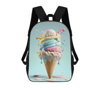 sinyumoney Penguin Chick Zaini Per Bambini Zaino Scuola Zaino Stampato 3D Per Bambini Zaini Da Viaggio Borse Per Libri Zaino Scuola Per Bambini, Ice I, 17"
