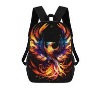sinyumoney Phoenix Rising Artwork -1 Zaino Per Bambini Borsa Scolastica Per Ragazzi Cartone Animato Stampa 3D Borsa Scolastica Per Studenti Zaino Per Laptop Per Ragazzi E Ragazze 17inch