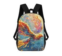 sinyumoney Phoenix Rising Firebird Artwork -1 Zaino Scolastico Alla Moda Per Studenti, Adatto A Ragazzi E Ragazze, Ideale Per Viaggi All'aperto E Attività Ricreative. 17inch