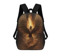 sinyumoney Phoenix Rising Mythical Firebird Artwork -1 Zaino Scolastico, Zaino Per Libri, Zaini Per Bambini Stampati in 3D, Zaini Per Bambini, Zaini Scolastici Per Bambini, Zaini Da Viaggio 17inch