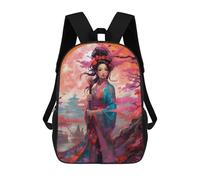 sinyumoney Pink Cherry Blossom Zaino Scolastico Alla Moda Per Studenti, Adatto A Ragazzi E Ragazze, Ideale Per Viaggi All'aperto E Attività Ricreative. 17inch