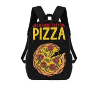 sinyumoney Pizza Wall Art Decor Zaino, Borsa Scolastica Stampata in 3D, Borsa Per Il Pranzo Scolastico, Zaino Da Viaggio, Zaino Per Amici, Zaino Scolastico Per Ragazze E Ragazzi 17inch