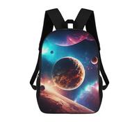 sinyumoney Planet In Galaxy Zaino Per Bambini Borsa Scolastica Per Ragazzi Cartone Animato Stampa 3D Borsa Scolastica Per Studenti Zaino Per Laptop Per Ragazzi E Ragazze 17inch