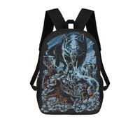 sinyumoney Pop Culture Leviathan Zaini Per Bambini, Borsa Scuola Stampato 3D, Zaino Per Bambini, Borsa Da Viaggio, Zaino Ragazzo Ragazza, Borsa Scuola Per Bambini, The Greatwolf, 17"