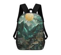 sinyumoney Pop Culture Leviathan Zaini Per Bambini, Borsa Scuola Stampato 3D, Zaino Per Bambini, Borsa Da Viaggio, Zaino Ragazzo Ragazza, Borsa Scuola Per Bambini, El Dorado Kintsugi Mosaico, 17"
