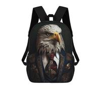sinyumoney Portrait of Eagle Zaino Scolastico Alla Moda Per Studenti, Adatto A Ragazzi E Ragazze, Ideale Per Viaggi All'aperto E Attività Ricreative. 17inch