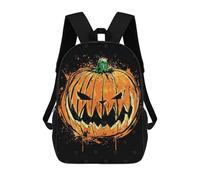 sinyumoney Pumpkin King Zaini, Zaino Per Bambini, Borsa Scolastica Per Studenti, Zaini Da Viaggio Stampati in 3D, Zaino Accessorio Moda, Zaini Impermeabili Per Bambini 17inch