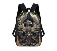 sinyumoney Queen Golden Phoenix Zaino Scolastico Stampato in 3D, Borse Scolastiche Per Ragazzi E Ragazze, Zaino Per Laptop Per Bambini/studenti/adulti 17inch