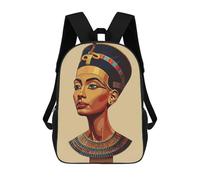 sinyumoney Queen Nefertiti Bust Zaini per bambini, zaini per la scuola, borse stampate 3D, borse per libri per bambini, zaini da viaggio, zaini per ragazzi e ragazze, borse per la scuola per bambini