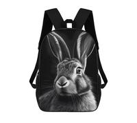 sinyumoney Rabbit Bunny Zaino Scolastico Per Bambini, Borsa Scolastica Stampata in 3D Per Ragazzi, Studenti Delle Scuole Elementari E Medie 17inch