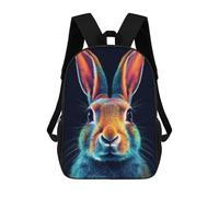 sinyumoney Rabbit Neon Zaino Per La Scuola Stampato in 3D Borsa Scolastica Per Ragazzi E Ragazze Zaino Per Bambini Zaino Da Viaggio 17inch