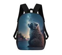 sinyumoney Raccoon Animal Galaxy Zaini Casual Per Bambini, Borse Scolastiche Per Ragazzi E Ragazze, Zaini Per Libri, Zaini 17inch