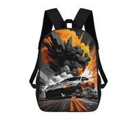 sinyumoney Racing Car with Explosion Background Zaini, Zaino Per Bambini, Borsa Scolastica Per Studenti, Zaini Da Viaggio Stampati in 3D, Zaino Accessorio Moda, Zaini Impermeabili Per Bambini 17inch