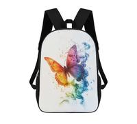 sinyumoney Rainbow Butterfly Zaino Scolastico Per Bambini Stampato in 3D, Zaini Da Viaggio Ad Alta Capacità, Borse Per Libri, Zaini Scolastici Per Bambini 17inch