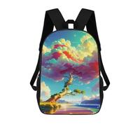 sinyumoney Rainbow Clouds Over Serene Lake Zaini Casual Per Bambini, Borse Scolastiche Per Ragazzi E Ragazze, Zaini Per Libri, Zaini 17inch