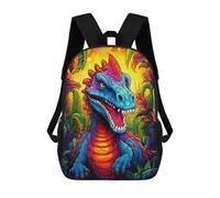 sinyumoney Rainbow Dinosaur in Jungle Zaino Scolastico Stampato in 3D Zaino Scolastico Per Bambini Zaini Scolastici Zaini Da Viaggio Borsa Casual Alla Moda Per Bambini Studenti Scolastici 17inch