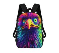 sinyumoney Rainbow Eagle Portrait Zaino Per Ragazzi, Studenti Adolescenti, Zainetti Per Ragazze, Borse Per Bambini, Scuola Elementare, Scuola Media, Borsa Per Libri 17inch
