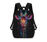 sinyumoney Rainbow Giraffe Zaini Stampati in 3D Per Bambini, Zaini Scolastici, Borse Scolastiche, Zaini Alla Moda Per Ragazzi, Studenti Delle Scuole Elementari E Medie 17inch