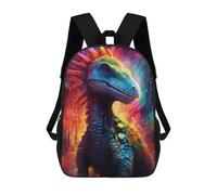 sinyumoney Rainbow Lizard in Neon Cityscape Zaini Per Bambini Zaino Scolastico Borsa Scolastica Stampata in 3D Borsa Scolastica Per Ragazzi Studenti Delle Scuole Elementari E Medie 17inch