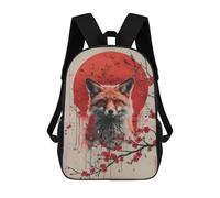 sinyumoney Red Fox And Cherry Blossoms Zaini Casual Per Bambini, Borse Scolastiche Per Ragazzi E Ragazze, Zaini Per Libri, Zaini 17inch