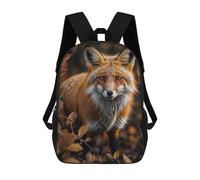 sinyumoney Red Fox in Autumn Zaino Per Bambini Borsa Scolastica Per Ragazzi Cartone Animato Stampa 3D Borsa Scolastica Per Studenti Zaino Per Laptop Per Ragazzi E Ragazze 17inch